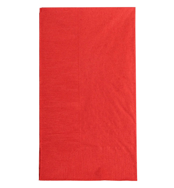 BarConic® 15” x 17” 2-PLY Colored Paper Dinner Napkins – RED