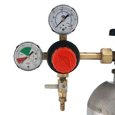 CO2 High Pressure Double Gauge Regulator - 160 psi 