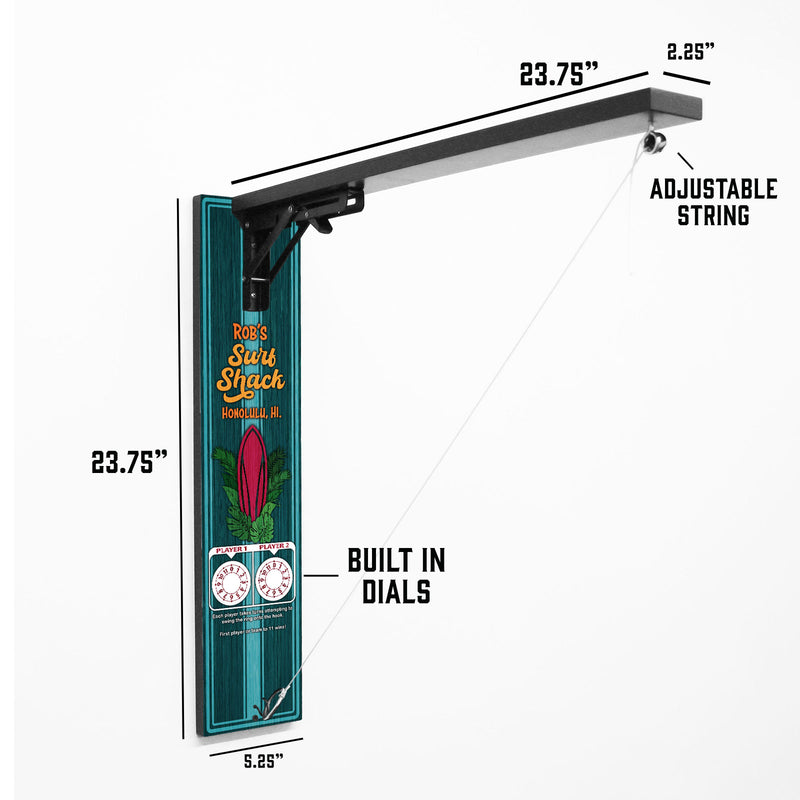 Customizable Wall Mounted Folding Ring Toss - Surf Shack