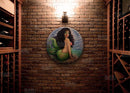 Brunette Mermaid Round Wooden Table Top - Two Sizes Available