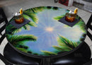 Round Wooden Table Top - Two Sizes Available - Sky and Trees