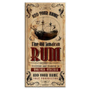 CUSTOMIZABLE Large Vintage Wooden Bar Sign - Jamaican Rum - 11 3/4" x 23 3/4"