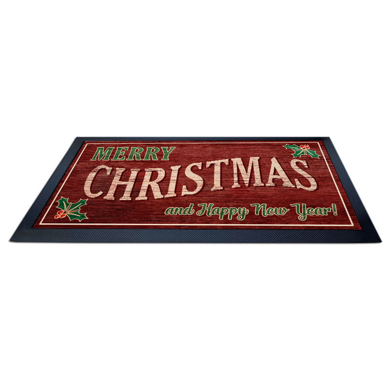 Merry Christmas Bar Service Mat - 17.25" X 10"