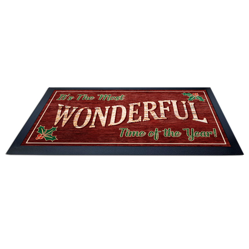 Wonderful Time of the Year Bar Service Mat - 17.25" X 10"