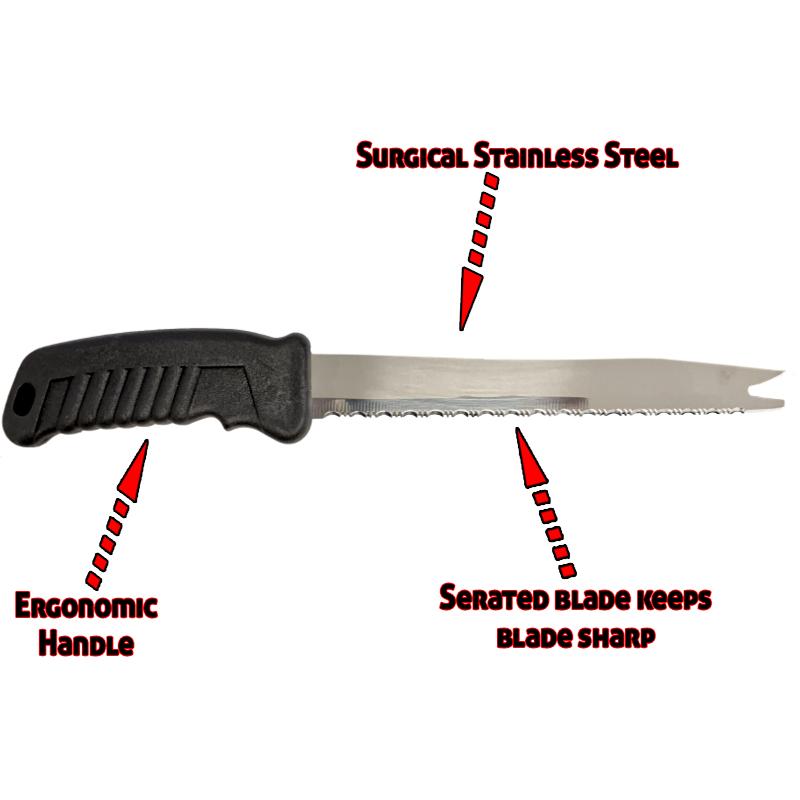 Stainless Steel Frozen Food Knife - 8" Blade