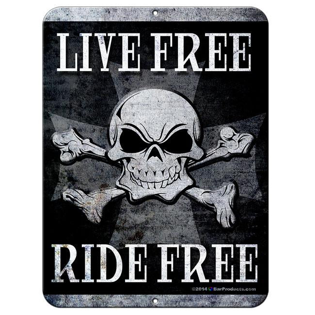 Live Free Kolorcoat™ Metal Bar Sign 9" x 12"