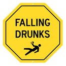 Falling Drunks Kolorcoat™ Metal Bar Sign