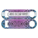 Add Your Name - Skinny Mini Bottle Opener - Boho Aztec