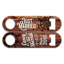 CUSTOMIZABLE Skinny Mini Bottle Opener - Just Married