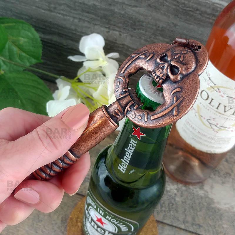 BarConic® Bottle Opener / Wine Opener - Skull - Antique Copper