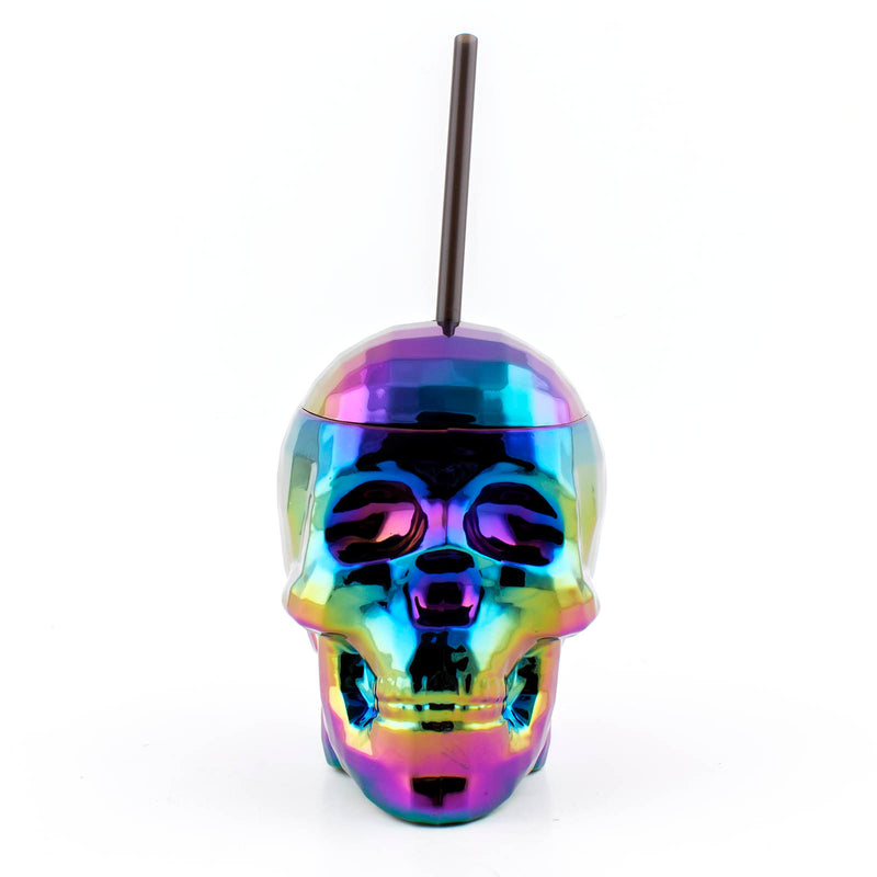 Skull Cup w/ Straw and Lid -  22 ounce (Color Options)