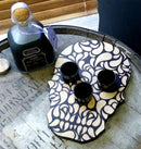 Shot Glass and Bottle Caddy - Elegant Skull