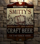 Customizable Tavern Shaped Wood Bar Sign