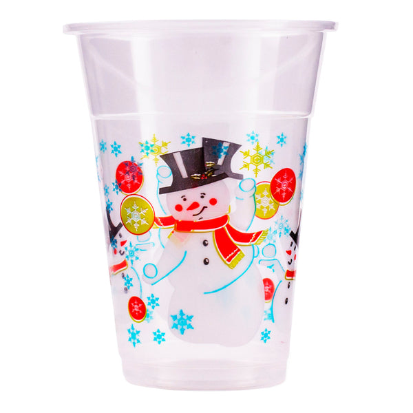 20 ct Snowman Plastic Cups -16 oz.