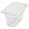 1/9 Size Clear Polycarbonate Food Pan, 4" Deep