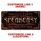 CUSTOMIZABLE Large Vintage Wooden Bar Sign - SPEAKEASY - 11 3/4" x 23 3/4"