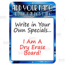 9" x 12" Dry Erase Specials Sign