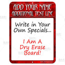 9" x 12" Dry Erase Specials Sign