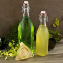 Square Glass Bottle w/ Swing Top - Available in 1 Liter or 17 ounce