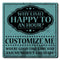 CUSTOMIZABLE Coaster - 3.5in Square Foam - Happy Hour Design