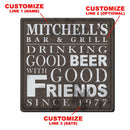 CUSTOMIZABLE Coaster - 3.5in Square Foam - Friends Design