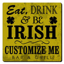 CUSTOMIZABLE Coaster - 3.5in Square Foam - Irish Design