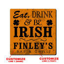 CUSTOMIZABLE Coaster - 3.5in Square Foam - Irish Design