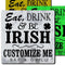 CUSTOMIZABLE Coaster - 3.5in Square Foam - Irish Design