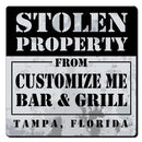 CUSTOMIZABLE Coaster - 3.5in Square Foam - Stolen Property Design