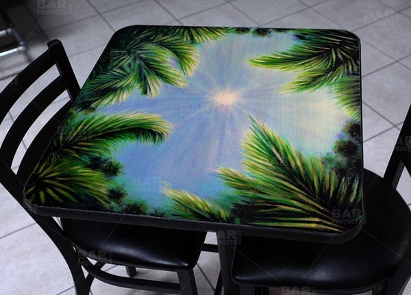 Sky and Trees Square Wooden Table Top - Two Sizes Available