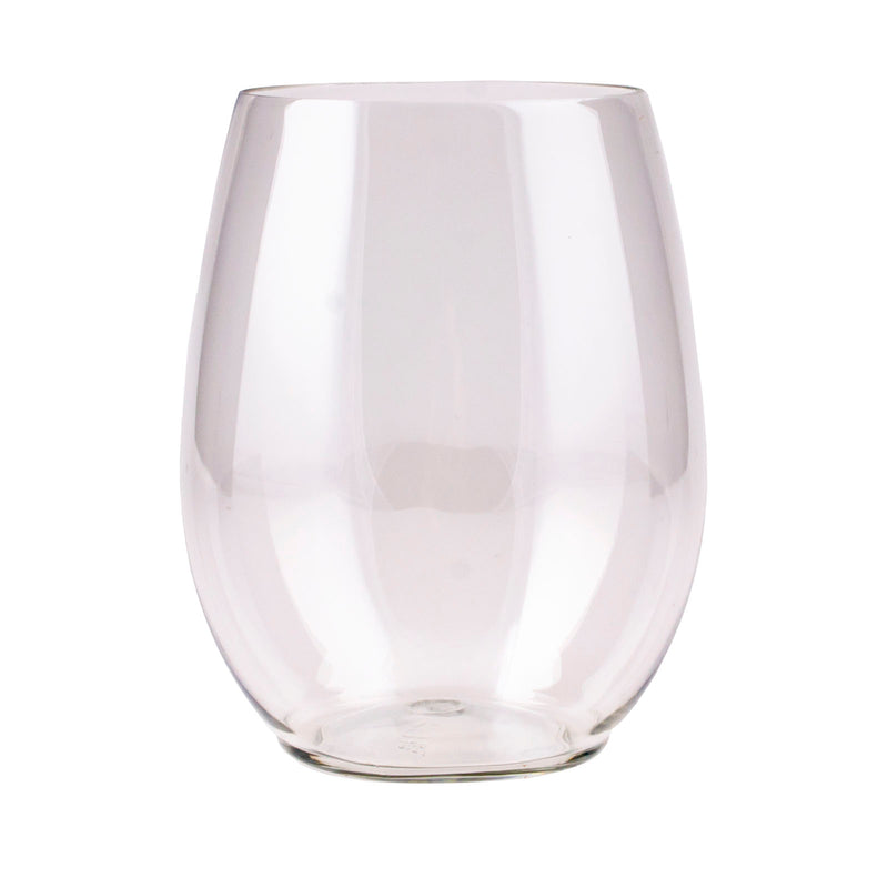 Clear Stemless Wine Goblet - 12 ounce - 6 count