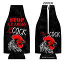 Zipper Style Bottle Cooler - Stop Staring At My Cock