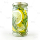  Tall Craft Bartending Jar w/ Gold Lid - Clear 12 oz