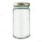  Tall Craft Bartending Jar w/ Gold Lid - Clear 12 oz