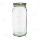 Tall Craft Bartending Jar w/ Gold Lid - Clear 16 oz