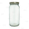 Tall Craft Bartending Jar w/ Gold Lid - Clear 16 oz