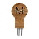 CUSTOMIZABLE Wooden Tap Handles - Monogram Design - Circle Top 4"