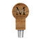 CUSTOMIZABLE Wooden Tap Handles - Monogram Design - Circle Top 4"