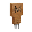 CUSTOMIZABLE Wooden Tap Handles - Monogram Design - Square Top 4"