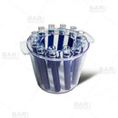 BarConic® Test Tube Ice Bucket Shooter Tray - 12 Test Tubes - Clear