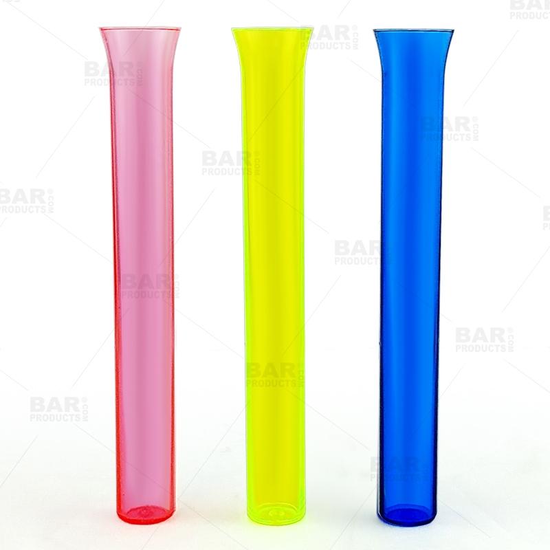 Test Tubes with Flat Bottom - Assorted Neon 25ml - 25 Pack