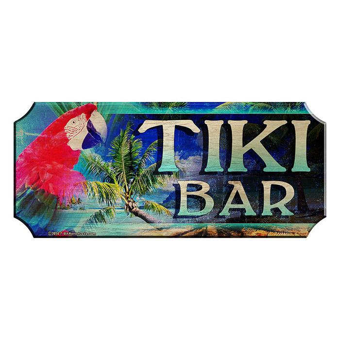 Tiki Bar - Wood Plaque Kolorcoat™ Bar Sign