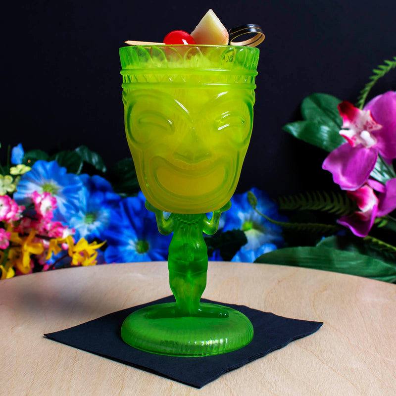 BarConic® Tiki Man Cup - Plastic - 12oz (Color Options)