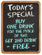 Kolorcoat™ Metal Bar Signs - Today's Special