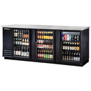 True® Solid Swing Door Back Bar Cooler w/ LED Lighting (TBB-4G-LD)