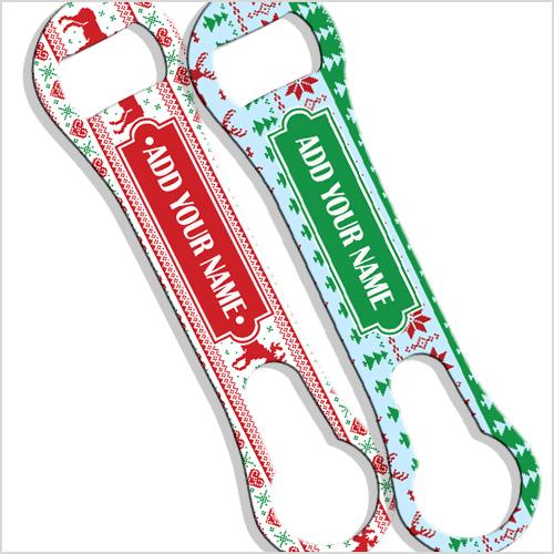 ADD YOUR NAME  V-Rod® Bottle Opener – Ugly Christmas Sweater