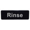 "Rinse" Sign - 9" x 3"