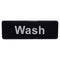 "Wash" Sign - 9" x 3"