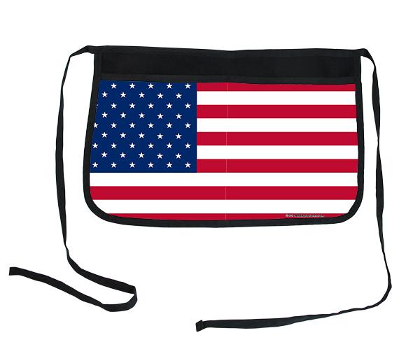 Flag of USA Two-Pocket Kolorcoat™ Server Apron