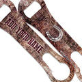 "ADD YOUR NAME" V-ROD® Bottle Opener – Grunge Wood – Several Color Options